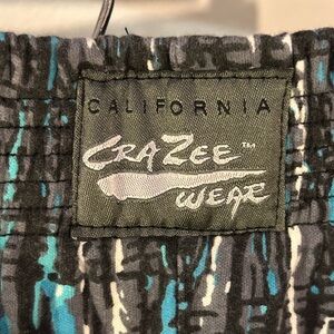 Vintage California Crazee Wear  Patterned Pants